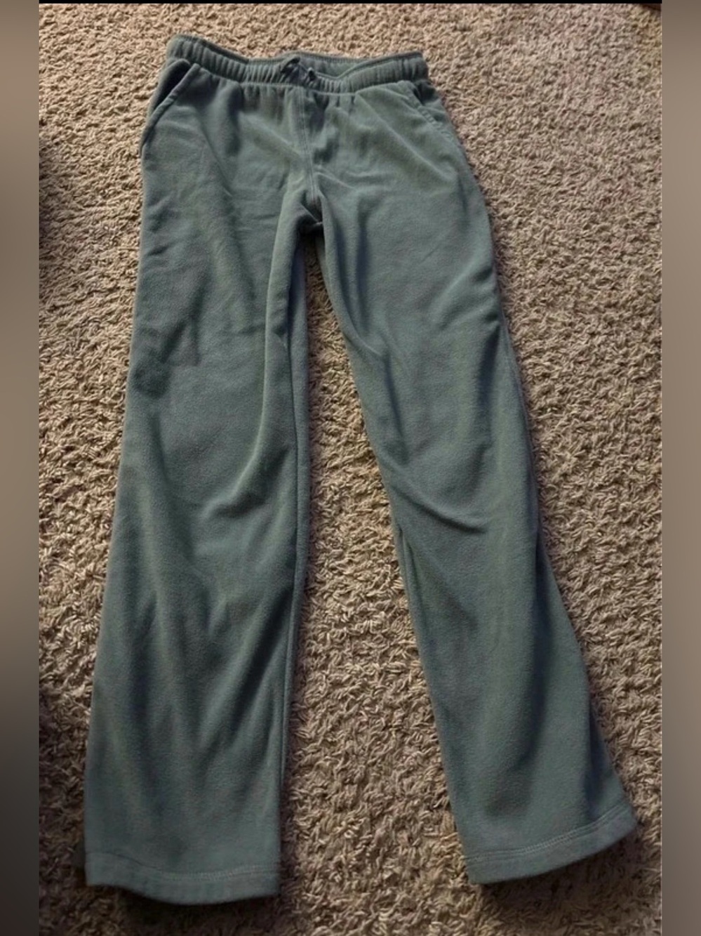 Carters Boys Green Fleece Pull-On Pants